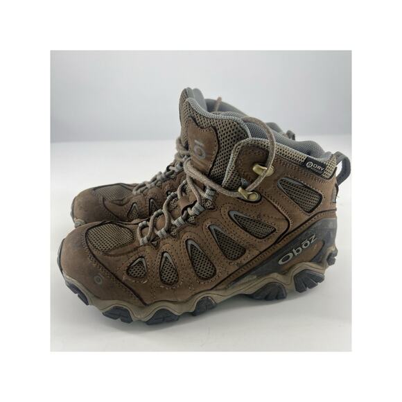 Oboz Shoes - Women's OBOZ Sawtooth Brown Leather Hiking Boots Shoes Size 8.5 / 39.5 Sports